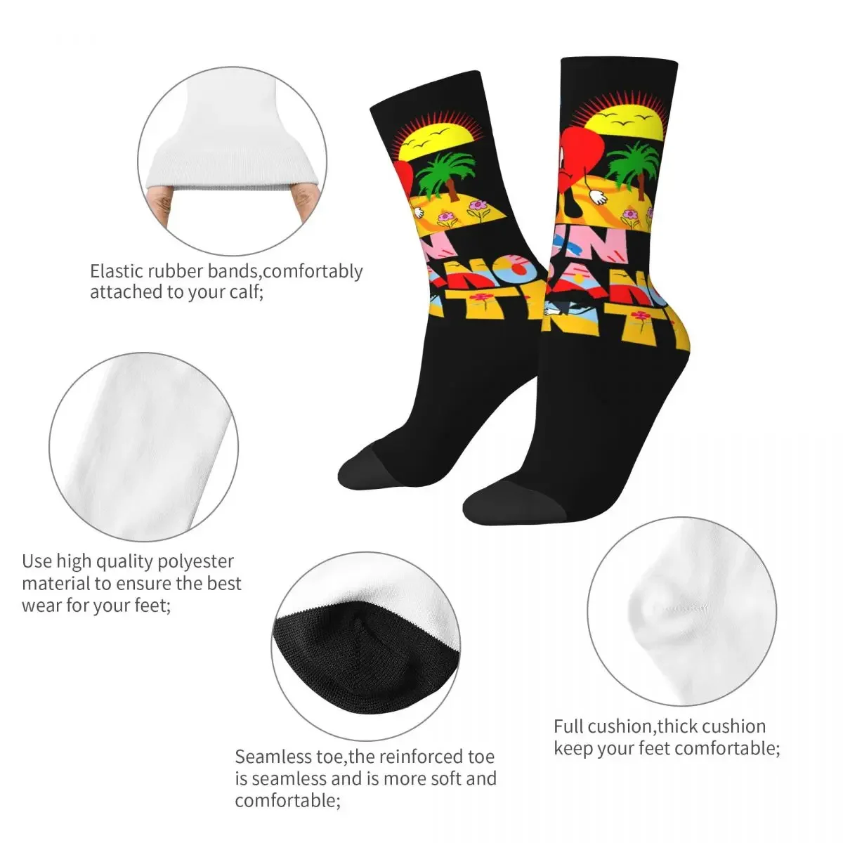 Mode schlechte Fußball Socken Hase verrückte Socken für Unisex Schweiß absorbierende atmungsaktive süße Socke