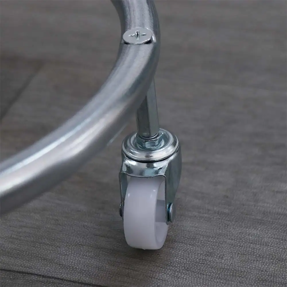 الفولاذ المقاوم للصدأ اسطوانة زجاجة الغاز المحمول قوس يمكن البليت قاعدة لوحة المنقولة عجلات اسطوانة حامل الهاتف المحمول عجلات العجلات #5