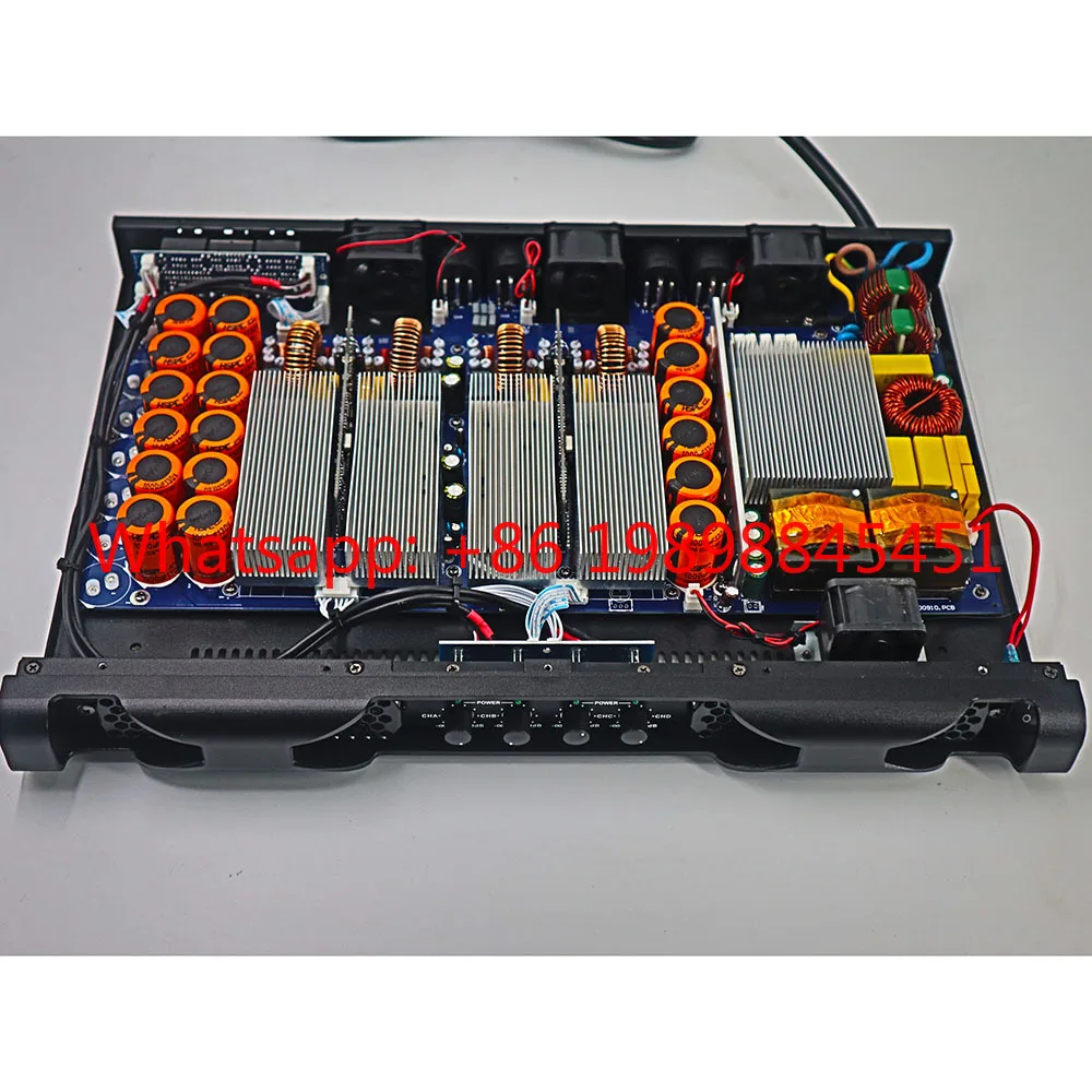 DN-4080 4-Channel Audio Power Amplifier 800W Class D Paulkitson Professional Black Metal Shell 1 Year Warranty Radio