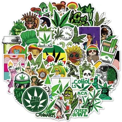 Vinyl Weed Adesivos para Laptop e Bicicleta, Decalques Estéticos, Fumaça Engraçada, Impermeável, Estético, Skate, Garrafa, 10 Pcs, 30 Pcs, 50 Pcs, 100Pcs