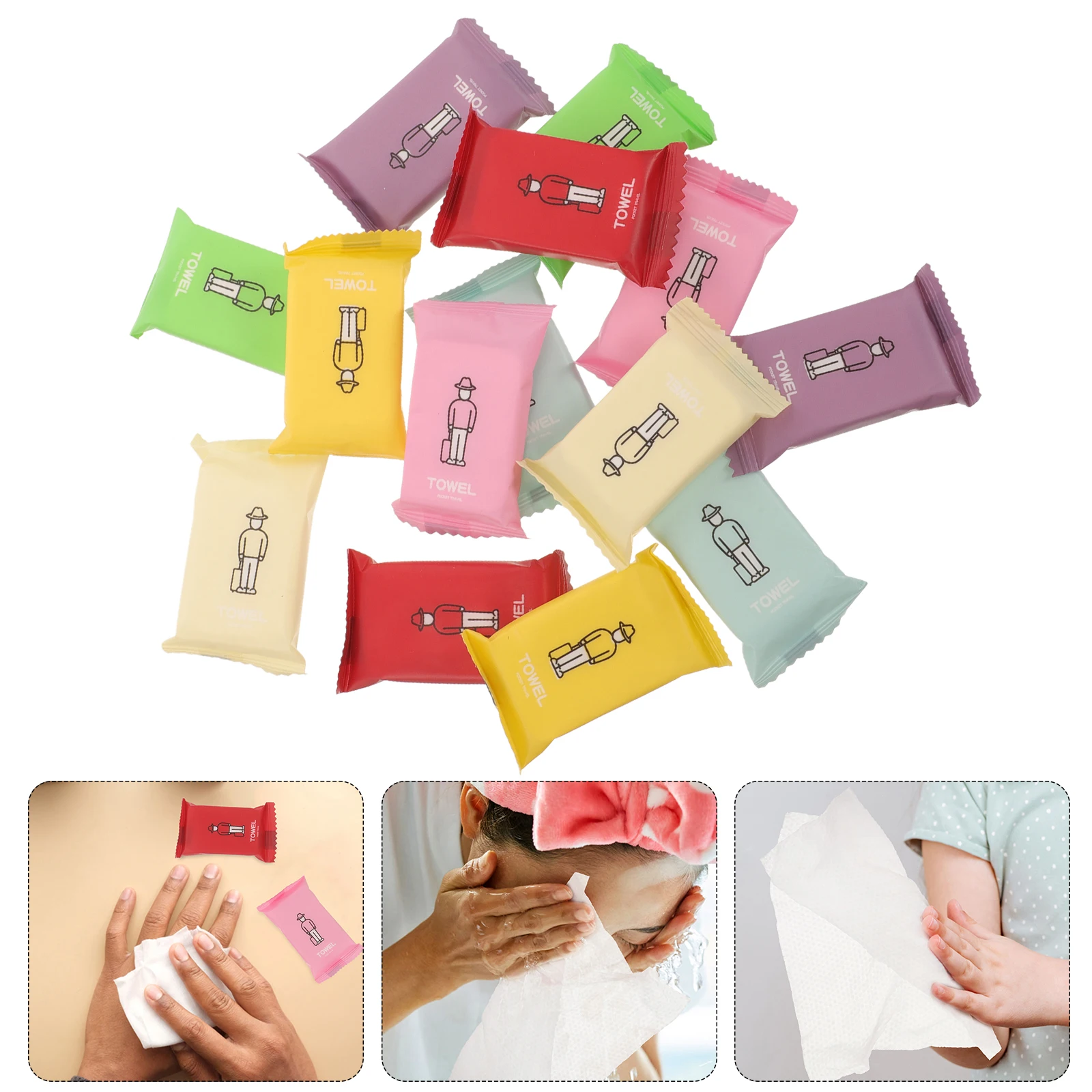

Independent Packaging Face Towel Disposable Compressed Towels Washcloth Camping