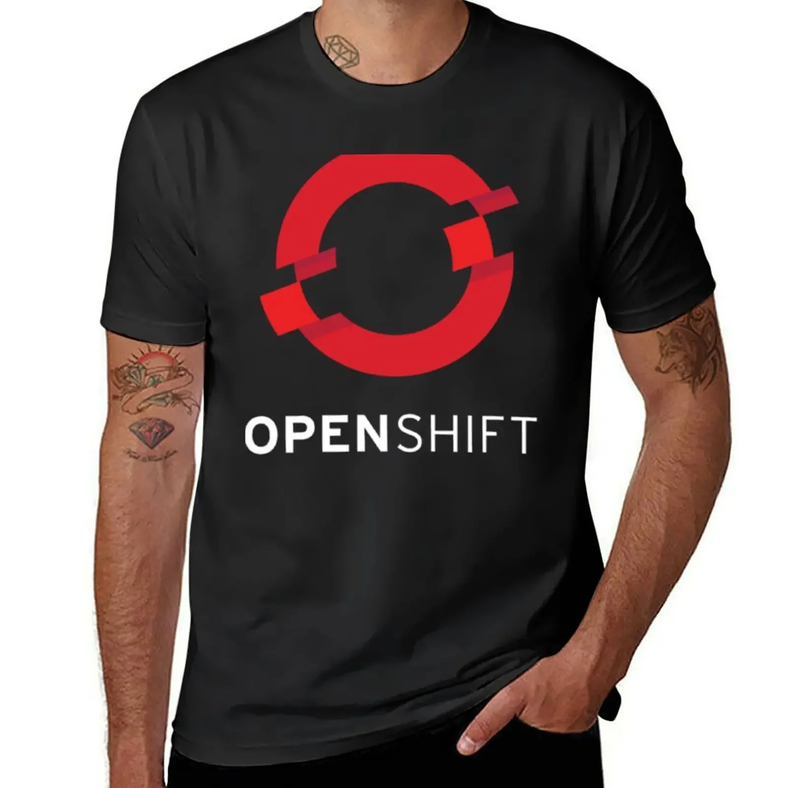 

OpenShift T-Shirt plus size clothes man clothes essential t shirt Men's cotton t-shirt