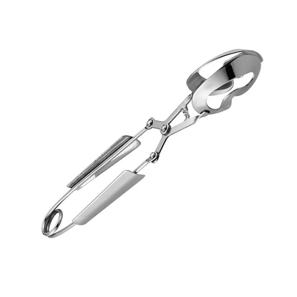Stainless Steel Kitchen Serving Tongs Snail Tong Seafood Clip Special Shape Heat Resistant Ergonomic Handle Crab