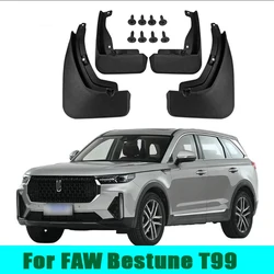 MudFlaps For FAW Bestune T99 2021 2022 2023 Mudguards Mud Flaps Splash Guards Front Rear Wheels Fender Car Accessories 4Pcs