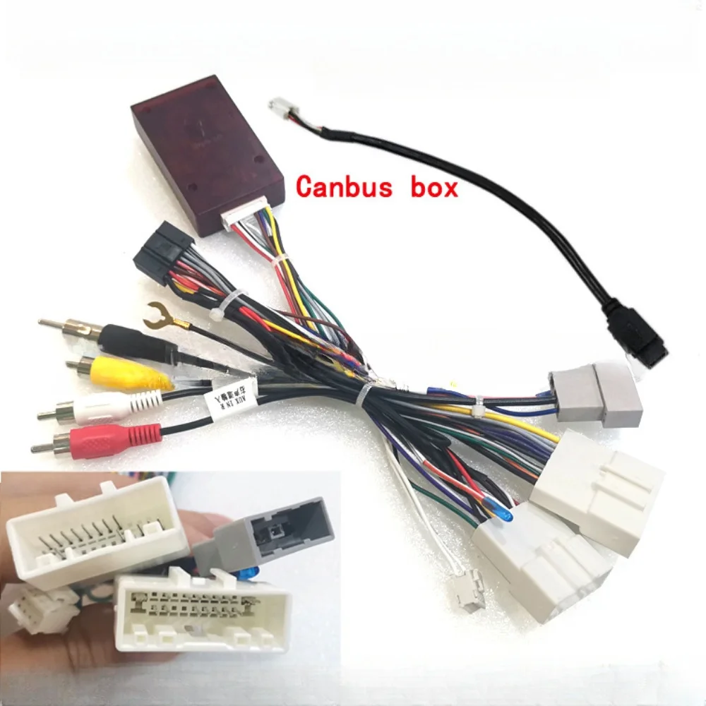 16 Pin Car Audio Wiring Harness  Canbus Box NS-SS-04A For Nissan Qashqai 2006-2013 X-TRAIL 2013-2021 Android 2 Din GPS Stereo