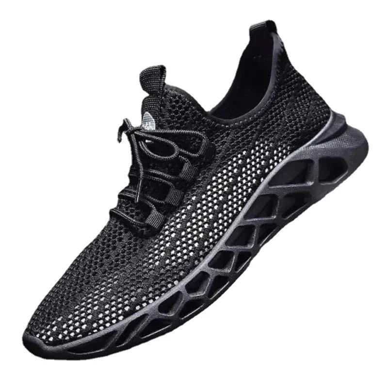 Baskets légères respirantes en maille pour hommes, chaussures décontractées, chaussures de tennis confortables, chaussures de marche pour hommes, été