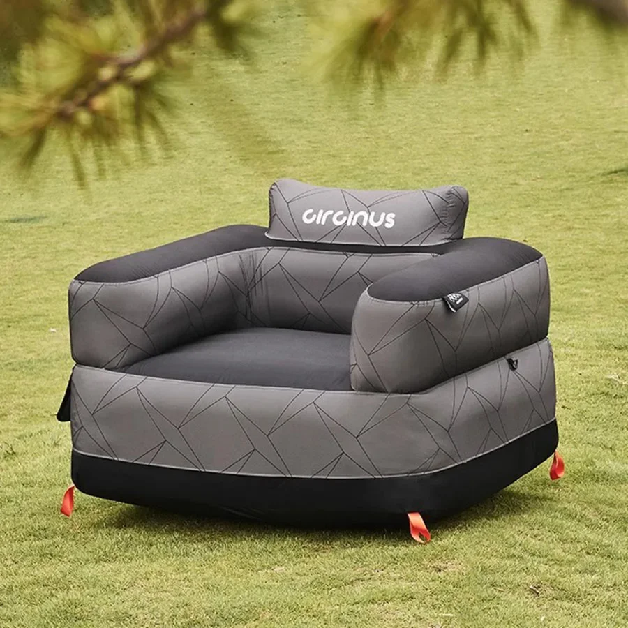 Adults Couples Lazy Air Sofa Beach Inflatable Camping Foldable Air Sofa Outdoor Nature Romantic Relexing Room Sessel Camp Stuff