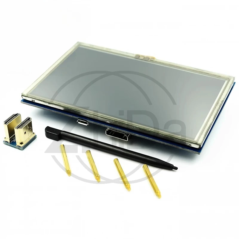 

Compatible with Raspberry Pi 5 inch A +/B +/2B LCD LCD screen, touch screen HDMI