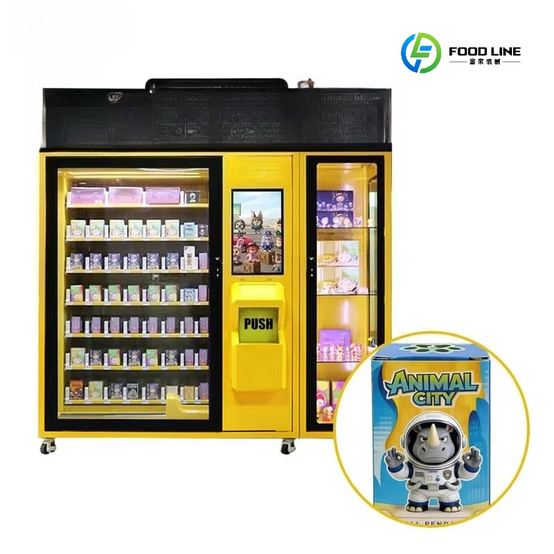 Blind Boxes Gift Toy Doll Vending Machine With Lighting With Gift / Toy Elevator Touch Screen Vending Machine Customized