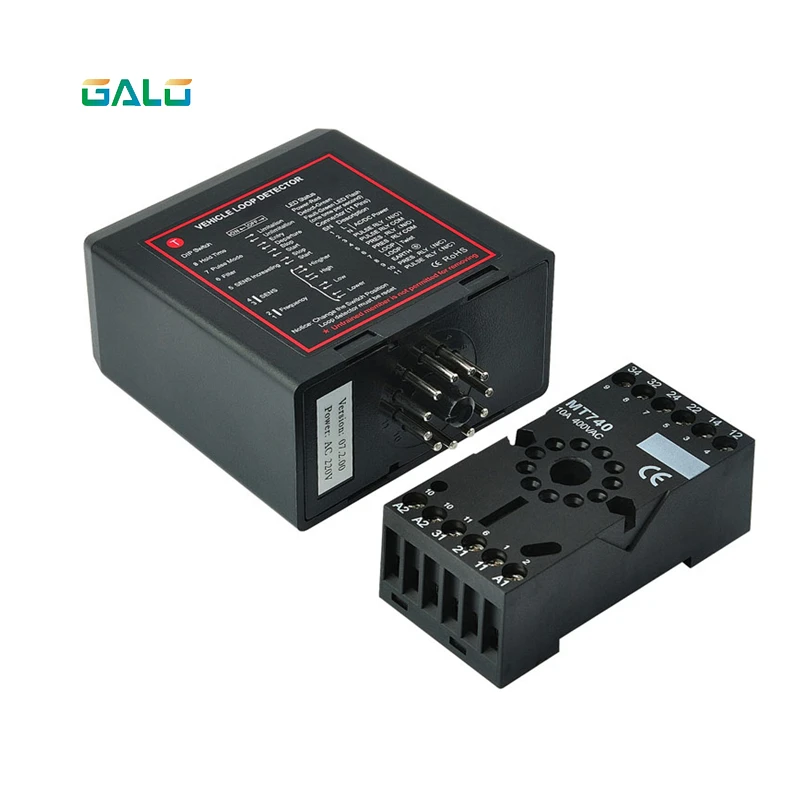 AC110V Vehicle Single Loop Detector For Toll Station/Barrier Boom Gate In Entrance Exit System For Traffic Control