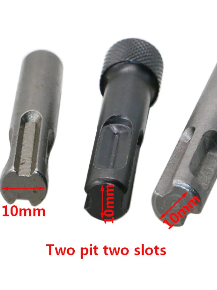 3PC Two Pits Two Slots SDS Internal Hexagonal Extension Sleeve Electric Hammer Impact Drill Bit Conversion Joint Tool Set