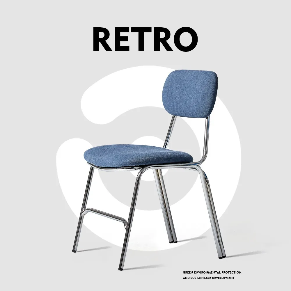 

Simple retro industrial style restaurant chair wrought iron milk tea dessert shop seat solid wood back chair book table chair co