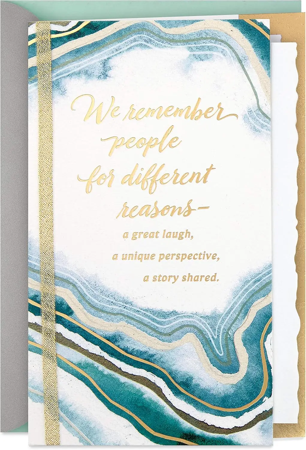 

Sympathy Card (Gold Foil Agate)