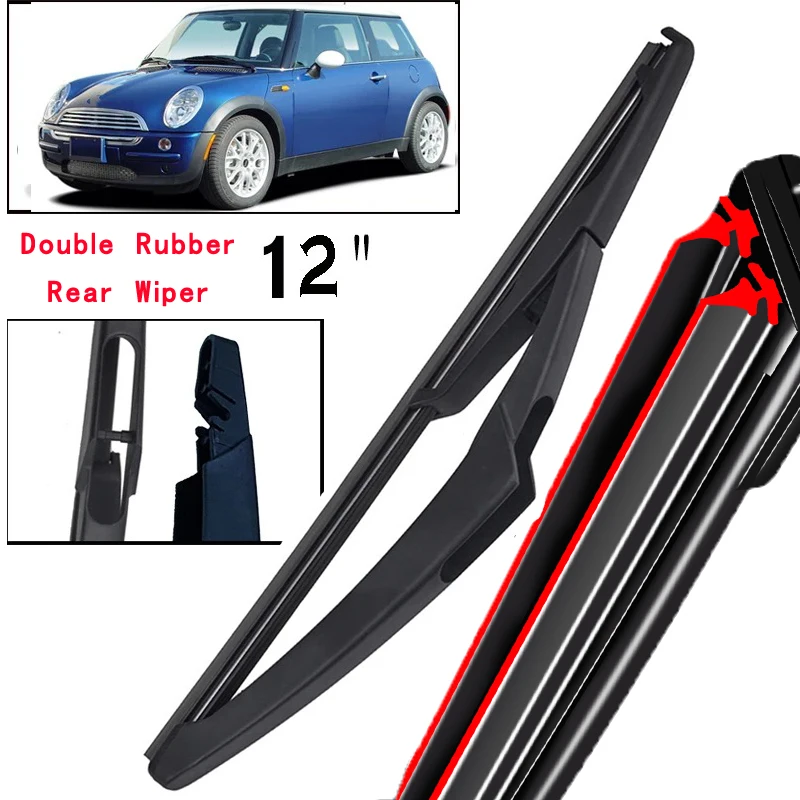 

Car Wiper 12" Rear Wiper Blade For Mini Cooper R50 R53 2004 - 2006 Windshield Windscreen Tailgate Window Car Rain Brush