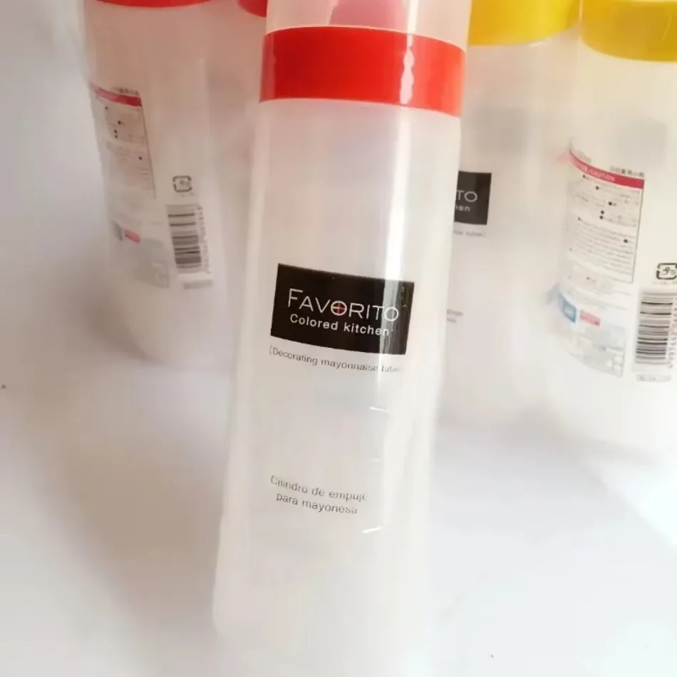 300ml 4-Hole Salad Bottle Plastic Seasoning Bottle Oil Pot With Lid Squeeze Sauce Bottle Squeeze Bottle Dispensadores De Aceite