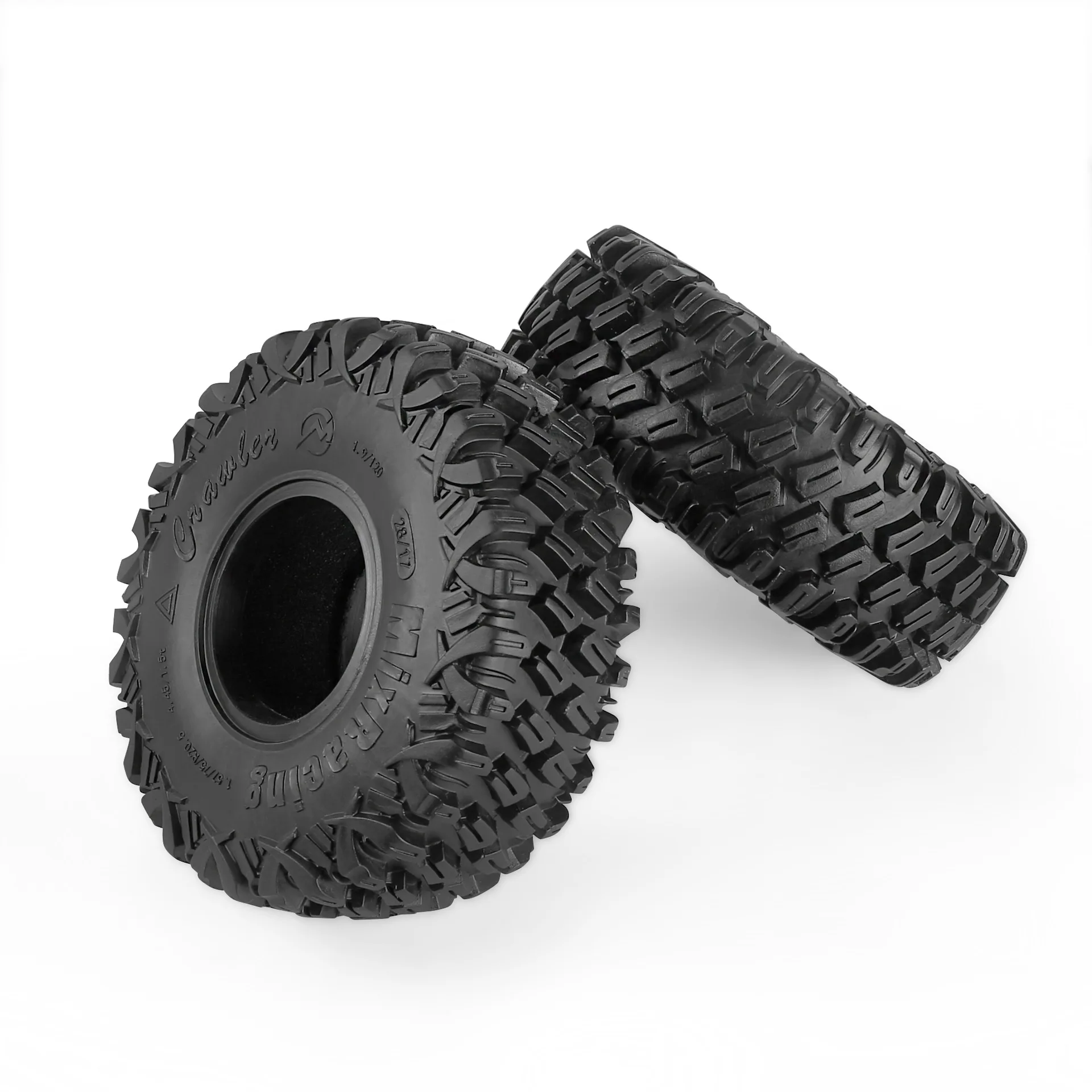 Neumático de goma para coche teledirigido, 120mm, 1,9 pulgadas, para Traxxas TRX4 TRX6 D90 Axial 1/10 RC Crawler