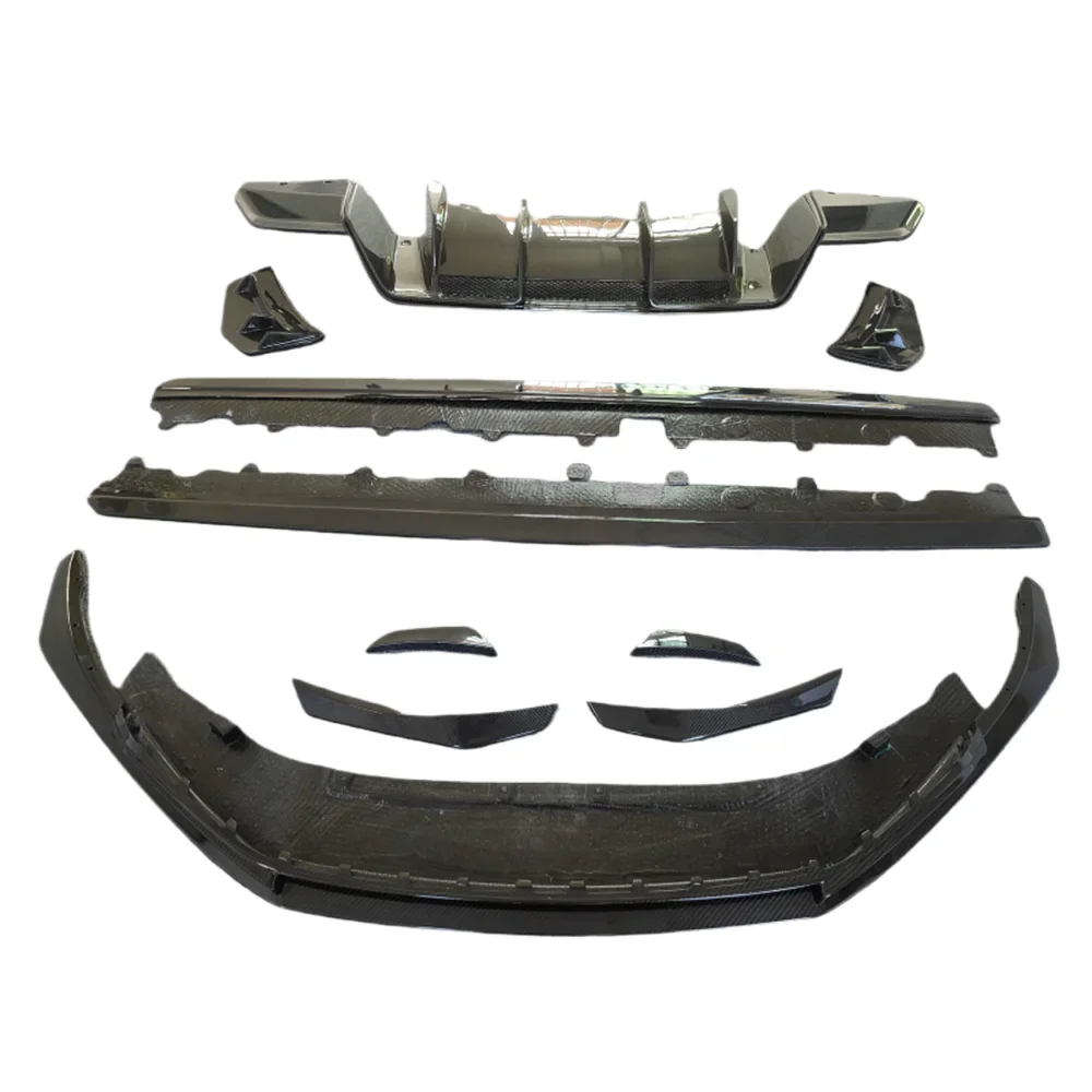 

Used for the 2018-2020 R8 upgrade with P-type carbon fiber front lip side skirt rear diffuser bumper splitter body kit