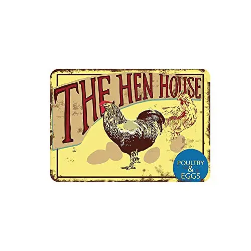 Metal Vintage Tin Sign Decor-Chicken for Kitchen Home Coffee Bar Pub Shop Yard House  Retro Wall Art Sign 12