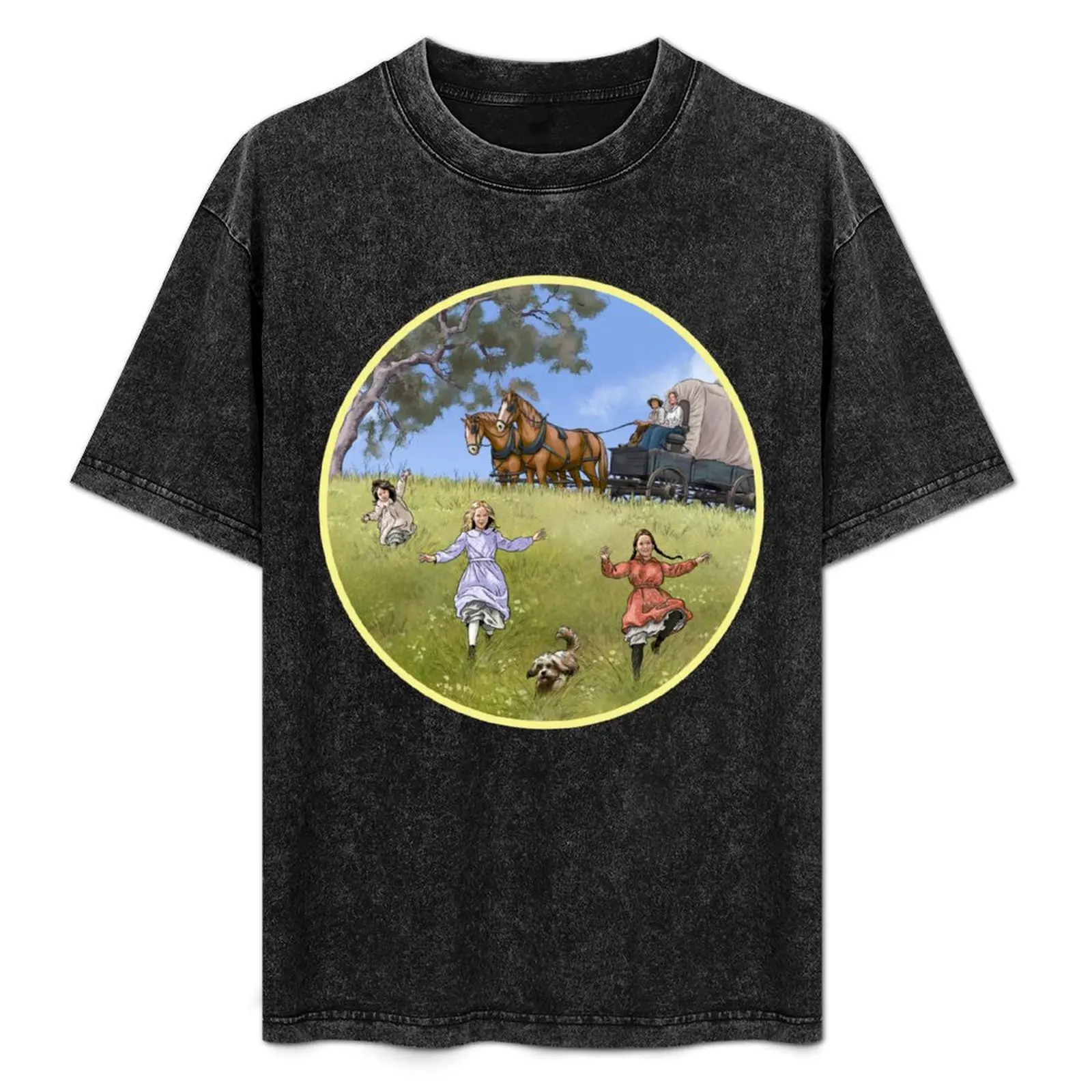 

Prairie Family T-Shirt Fashion Pattern Printed Tee Shirt