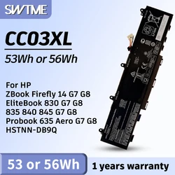 CC03XL Battery for HP ZBook Firefly 14 G7 G8 EliteBook 830 835 840 845 G7 G8 Probook 635 Aero G7 G8 Series HSTNN-DB9Q L77608-2C1