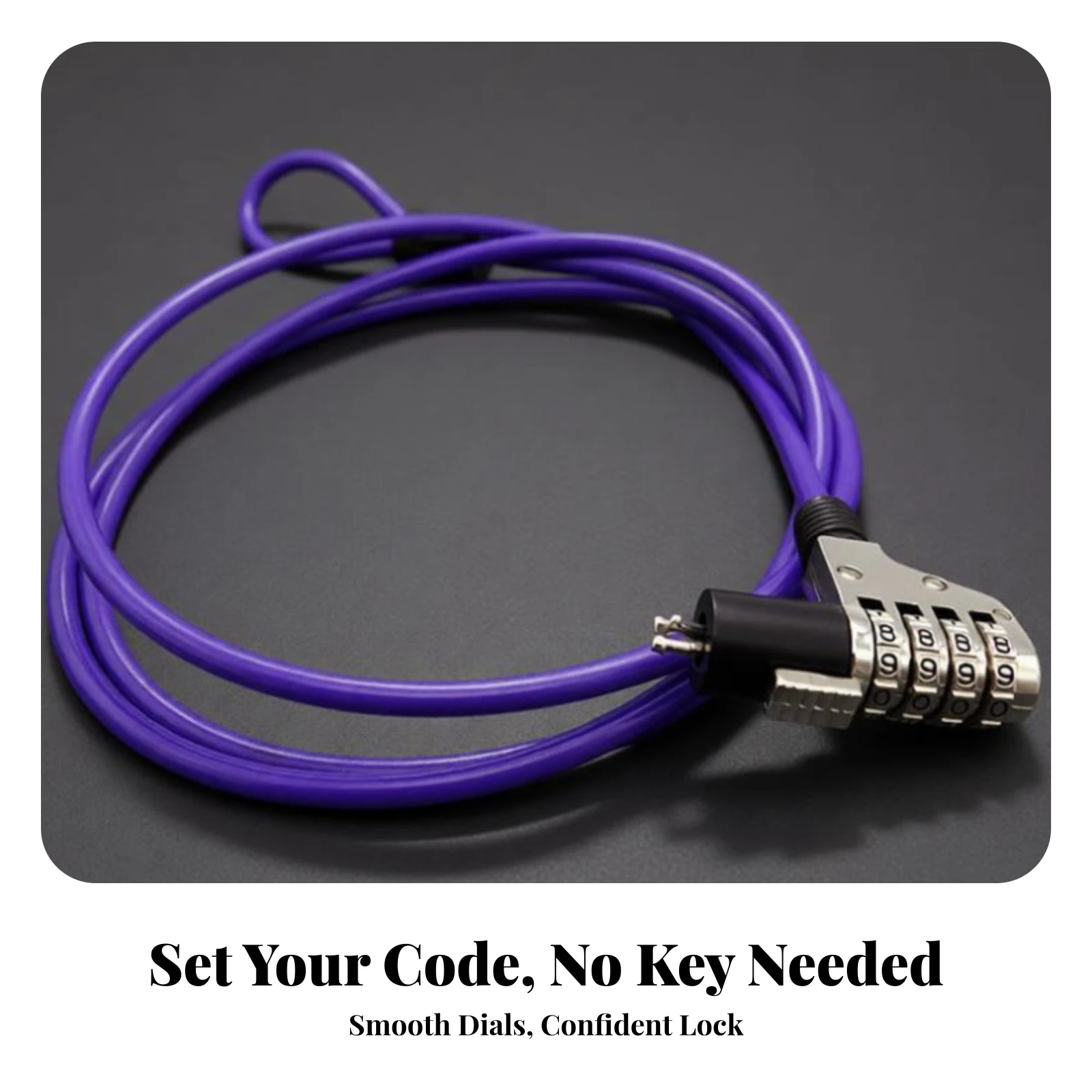 Notebook Laptop Combination Lock Coiled Security Locking Cable for Students, Offices, Libraries - view 6