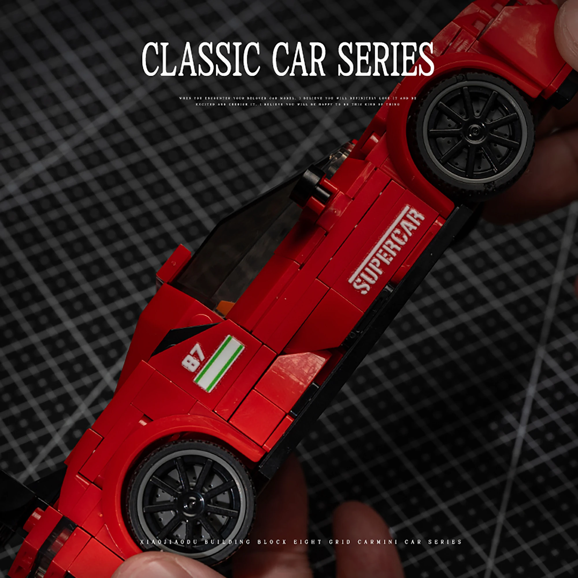 ตัวต่อรถแข่งความเร็วสูง SF90XX จำนวน 375 ชิ้น ชุดตัวต่อรถซูเปอร์คาร์ ของเล่นตัวต่อสำหรับเด็กและผู้ใหญ่ ของขวัญ