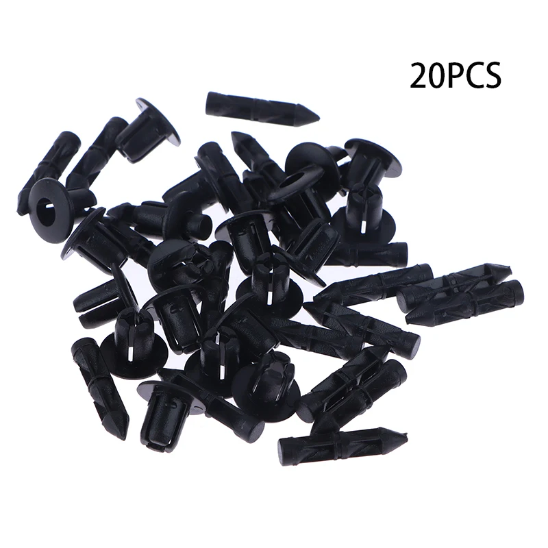 

20PCS 6mm Fastener Clips Push Retainer Pin Rivet For Motorcycle Plastic Rivet Fairing Clips Accessories Parts