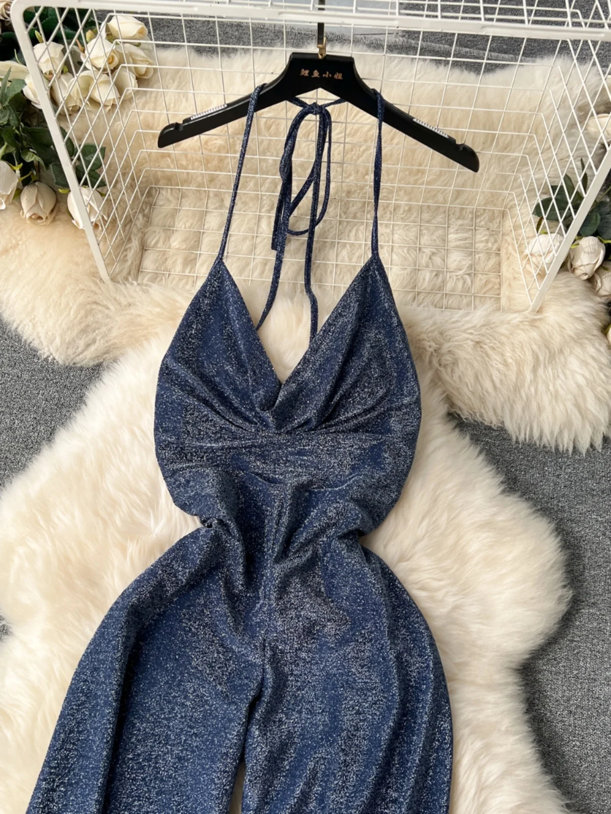 iny Tead Pantaloni lunghi monopezzo Bal Ne Hanging da donna a vita alta per pendolari Pantaloni a gamba dritta a figura intera Coll invernale...