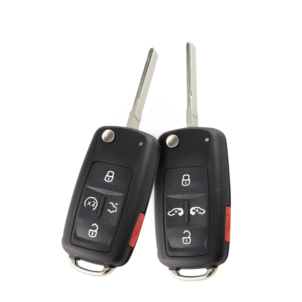 YIQIXIN Flip Car Key Shell For Volkswagen Sharan T5 Multivan Caravelle For VW Seat Golf Sagitar Polo MK6 Tiguan Touareg Passat