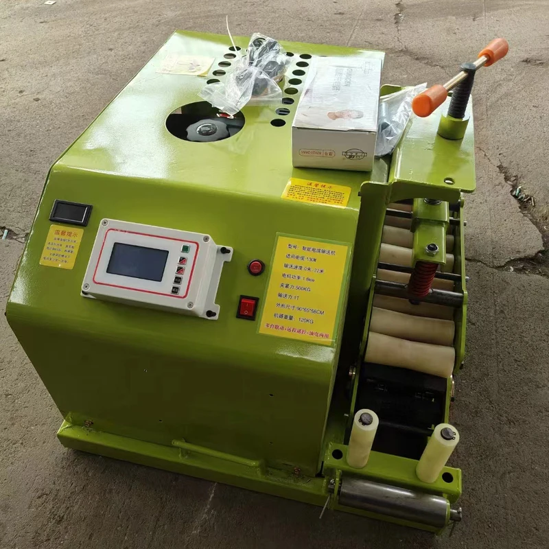 Transferência automática inteligente do empurrador do alimentador do extrator do trator da linha da telecomunicações que puxa o transportador do cabo