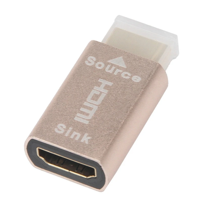 Suporte de sinal HDMI Lock Screen, adaptador virtual KVM HDMI2.0, EDID DDC, plugue fictício para emulador de exibição HDMI, até 3840X2160