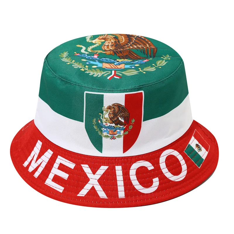 26 Countries National Flag Bucket Hat Men Women Kid Football Fan Party Football Cup Reversible Sun Hat Soccer Fans Fisherman Hat view 5