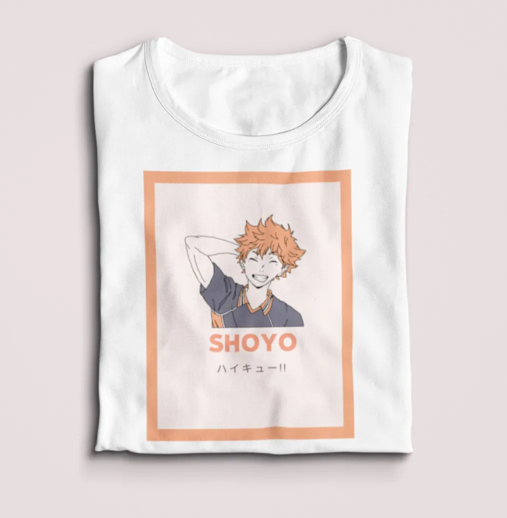 

Футболка Shoyo Hinata Haikyuu с аниме, подарок для фанатов манги, японские футболки для девочек, новые топы и футболки, забавные мужские футболки