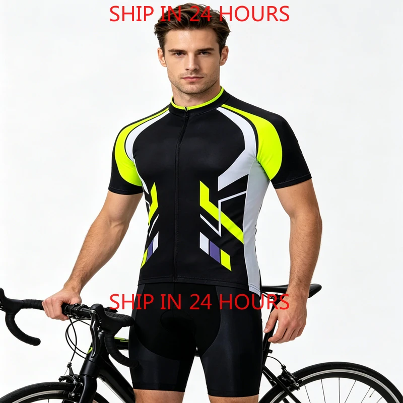 

Bicycles Cycling Jersey Set MTB Mens Cycling Summer Cycle T-Shirt Bib Shorts Suit Triathlon Mountain Bike Clothes