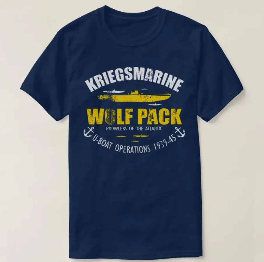 Ww2 German U Boat Submarine Kriegsmarine Wolf Pack Men T-Shirt Short Sleeve Casual Cotton O-Neck Summer Shirt