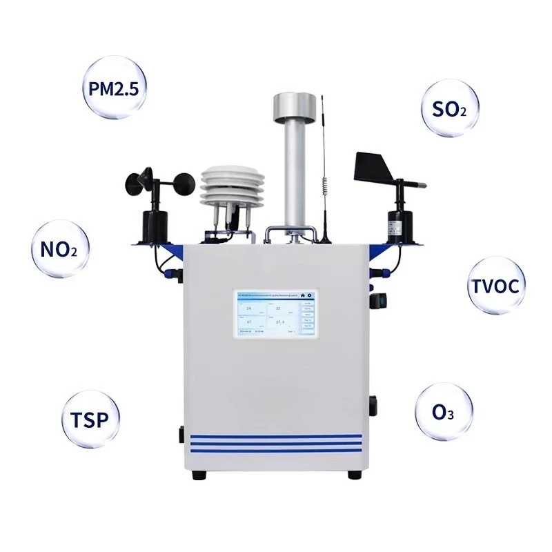 

PM2.5 PM10 NO NO2 SO2 CO2 O3 TVOC For Environmental Parameters Measurement Fixed AQMS Air Quality ing System