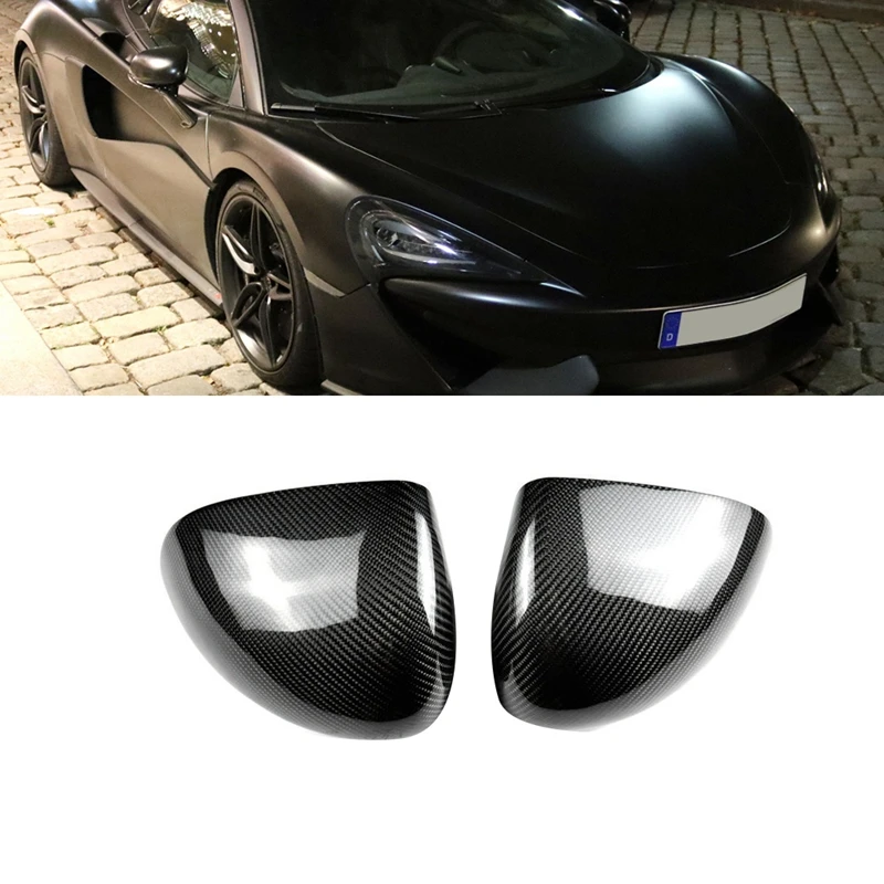 Car Carbon Fiber Rearview Mirror Cover Door Mirror Shell For Mclaren 570S 570GT 540C Side Rear View Mirror Cover