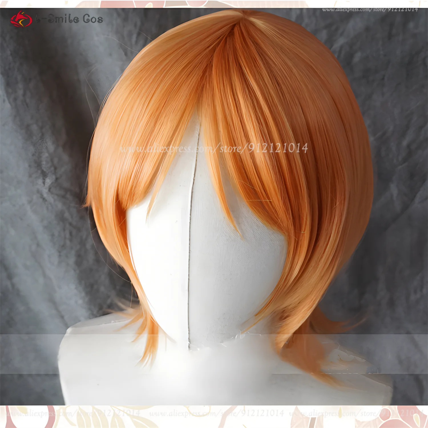 Anime Nami Cosplay Pruik Korte Oranje Pruik Hittebestendig Synthetisch Haar Halloween Nami Cosplay Pruiken Rekwisieten Stickers + Pruik Cap