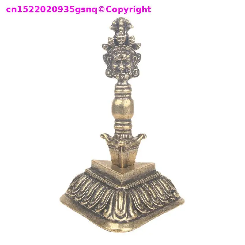 Buddhist shrine holy ritual implement Demon-subduing copper Ucchusma vajra Pestle altar monk worship Buddhist Family offering