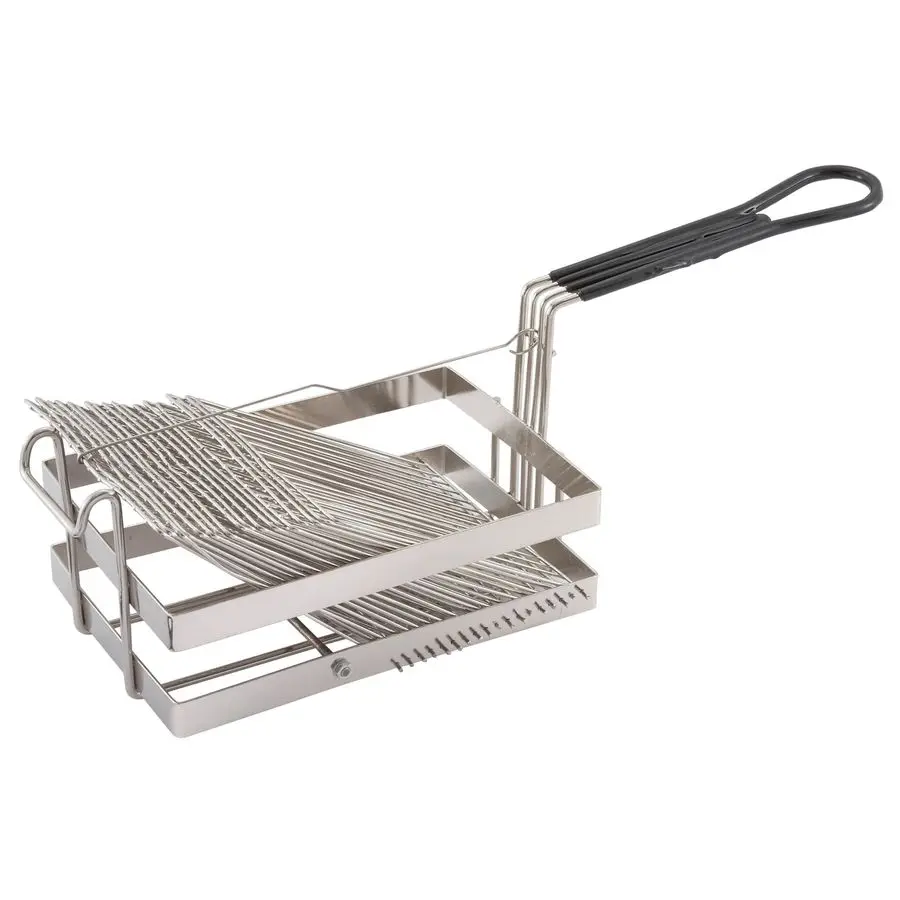 

TB18 Tostada Basket, Holds 18 Shells,Stainless Steel,Medium