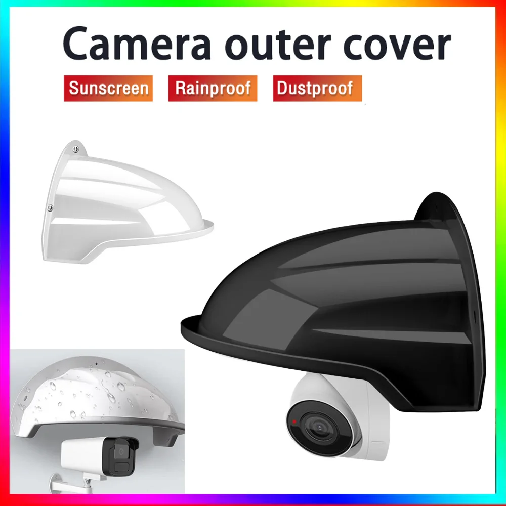

Outdoor Protective Covers For Camera protection Wall Rainproof Waterproof Sunscreen Dusproof Cover Camera Protection Case Black