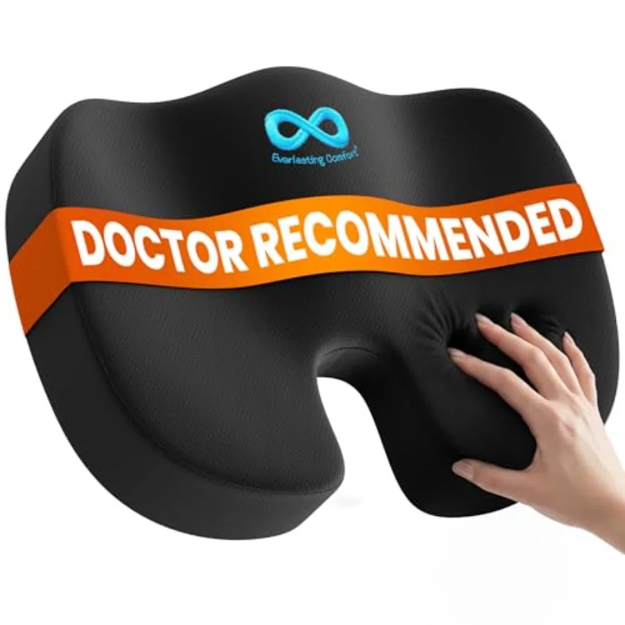 Ergonomic Memory Foam Seat Cushion for Comfort