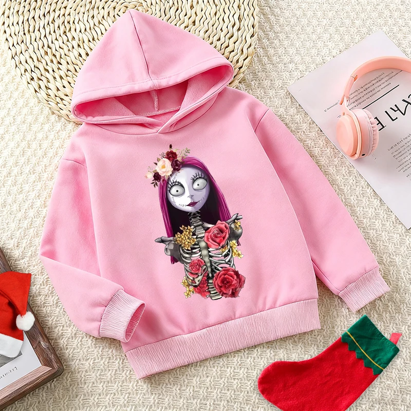 ديزني كابوس قبل عيد الميلاد الاطفال مقنعين البلوز الخريف الربيع لطيف أنيمي طباعة الصبي طويلة الأكمام البلوز ملابس كاجوال