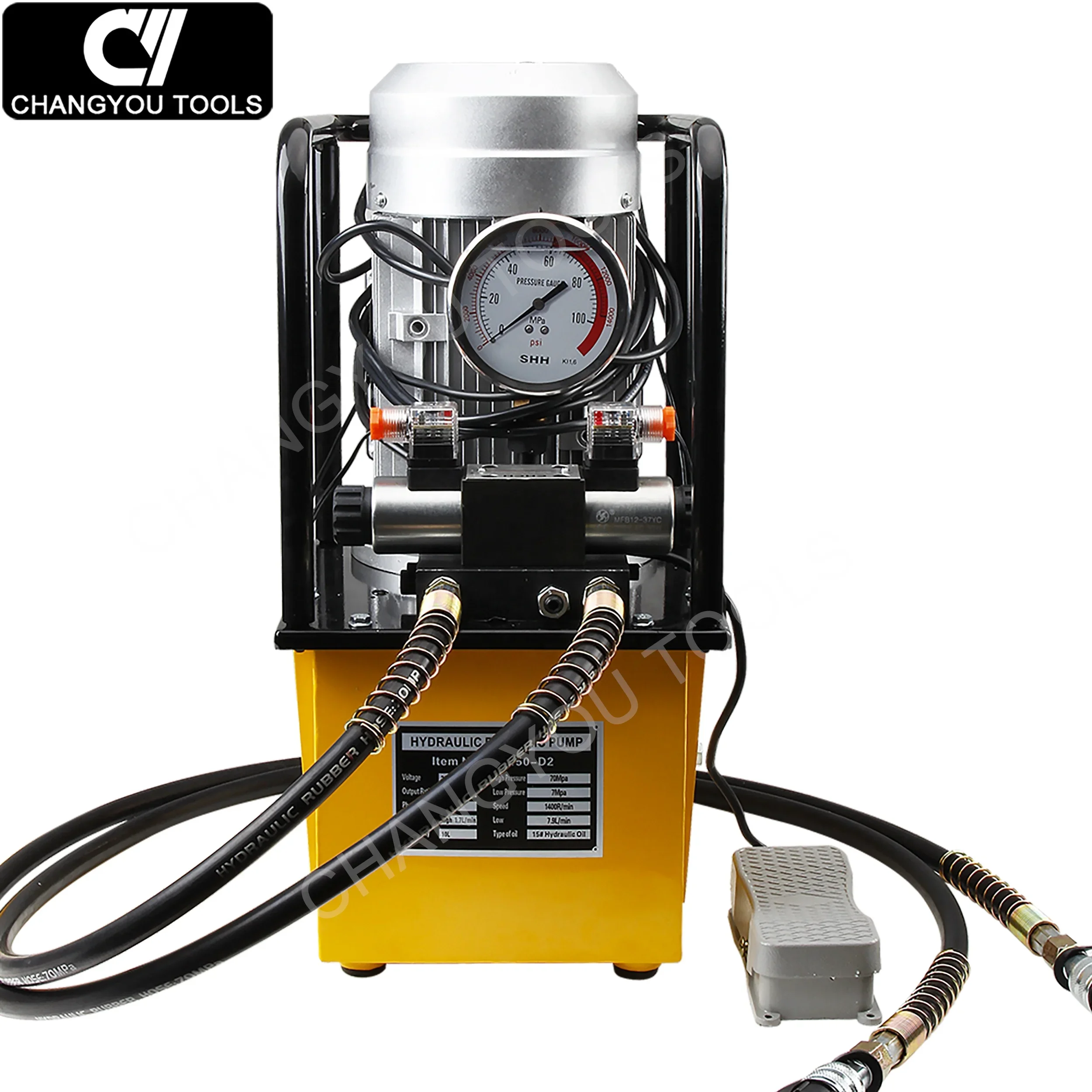 DB150-D2 1.5KW hydraulic electric pumps High Pressure 700 bar two way power pack