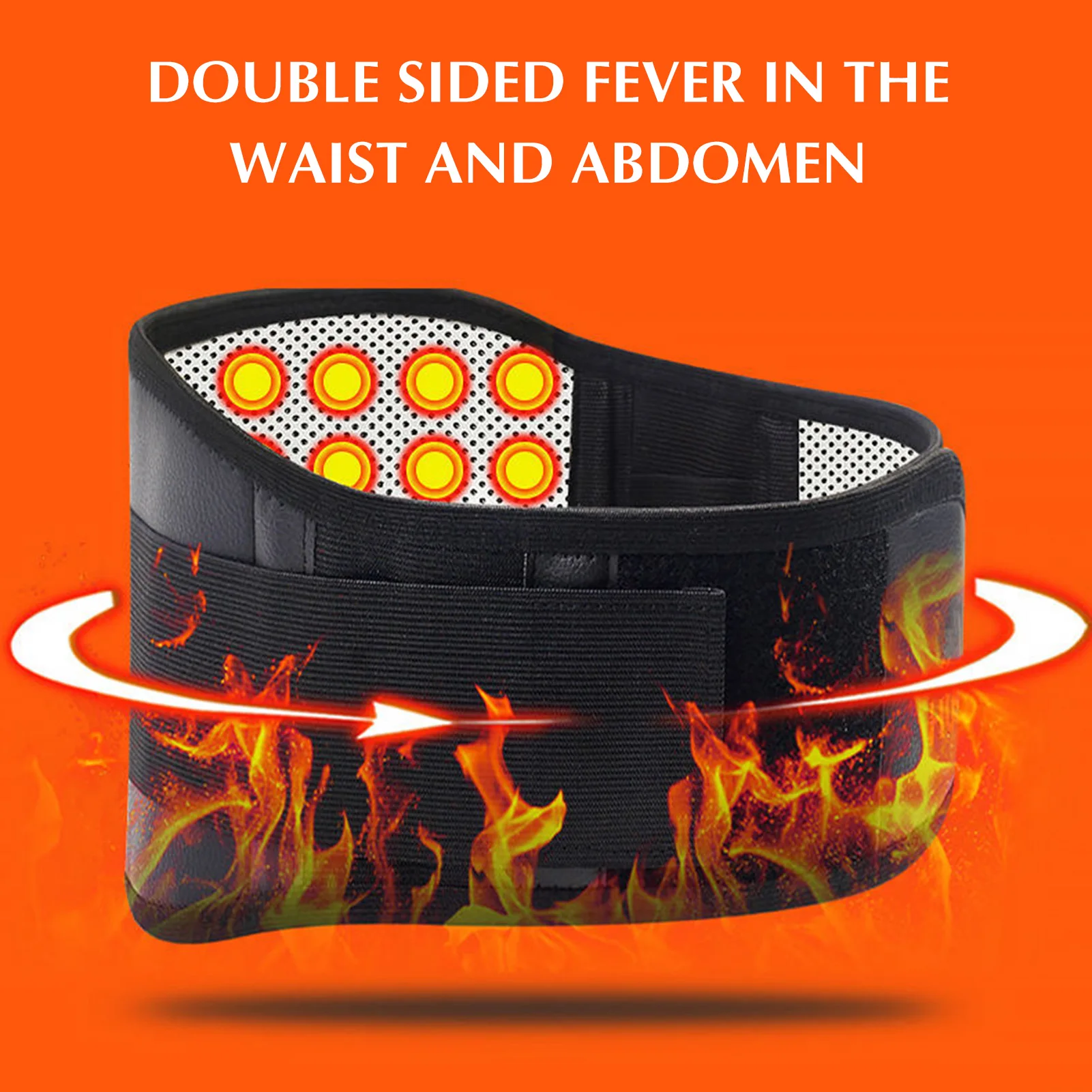 التدفئة الذاتية قطني دعم الظهر التفاف قابل للتعديل واقية الخصر يلتف للجنسين التهاب المفاصل آلام المفاصل الإصابات الانتعاش