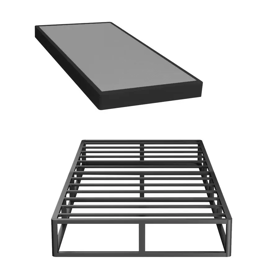 

Металлическое основание для двуспальной кровати Twin Box Spring, 73.8 дюйма (длина) x 38 дюймов (ширина) x 5 дюймов (высота), усиленное, выдерживает нагрузку до 3000 фунтов, с тканевым покрытием, для матраса.