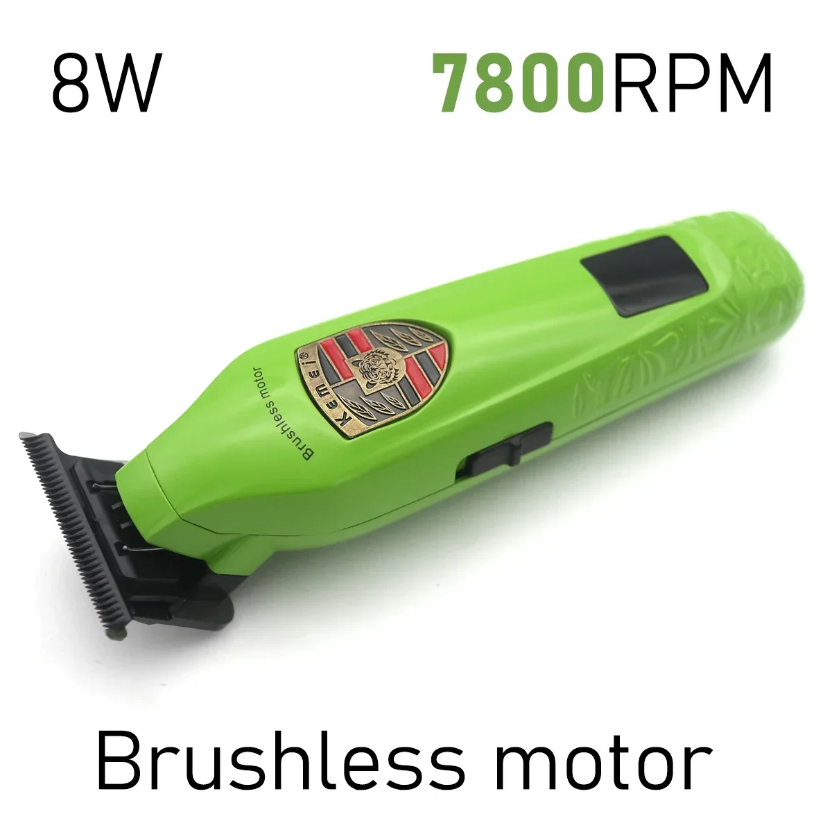 Kemei KM-2236 Brushless Motor Men's Hair Clipper DLC Full Metal Seat Charger Professional Hair Trimmer Machine Finishing Machine