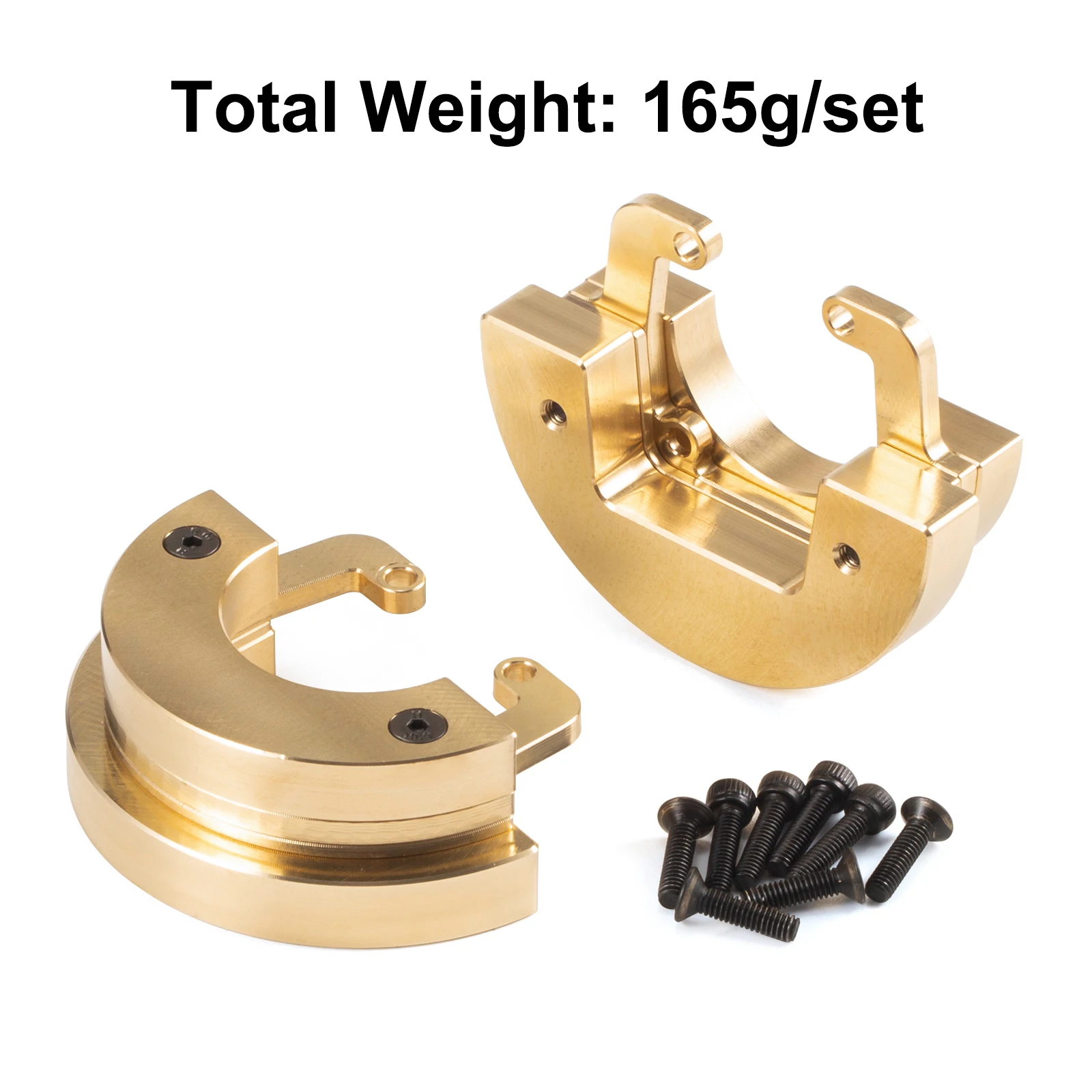 Split Brass Weight Kit Low COG Weights Set for Axial Vanquish Capra SCX10 III AR45 Portal Axle 1/10 RC Crawler LCG Upgrade