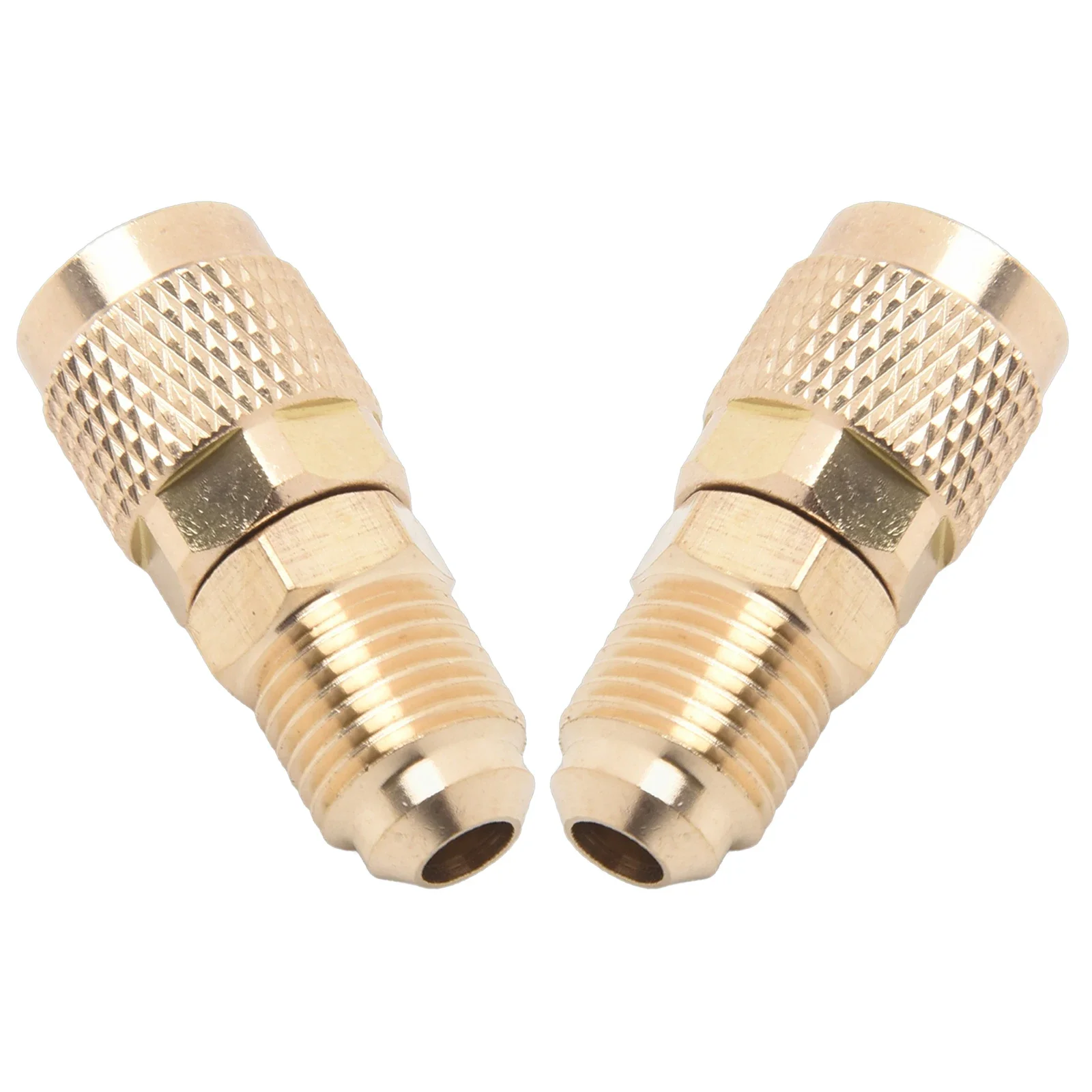 R410a 어댑터 5/16 SAE F 퀵 커넥터, 1/4 SAE M 플레어 5 16 SAE M-1/4 SAE 암 수, R410 R32 R22 에 적합, 2 개