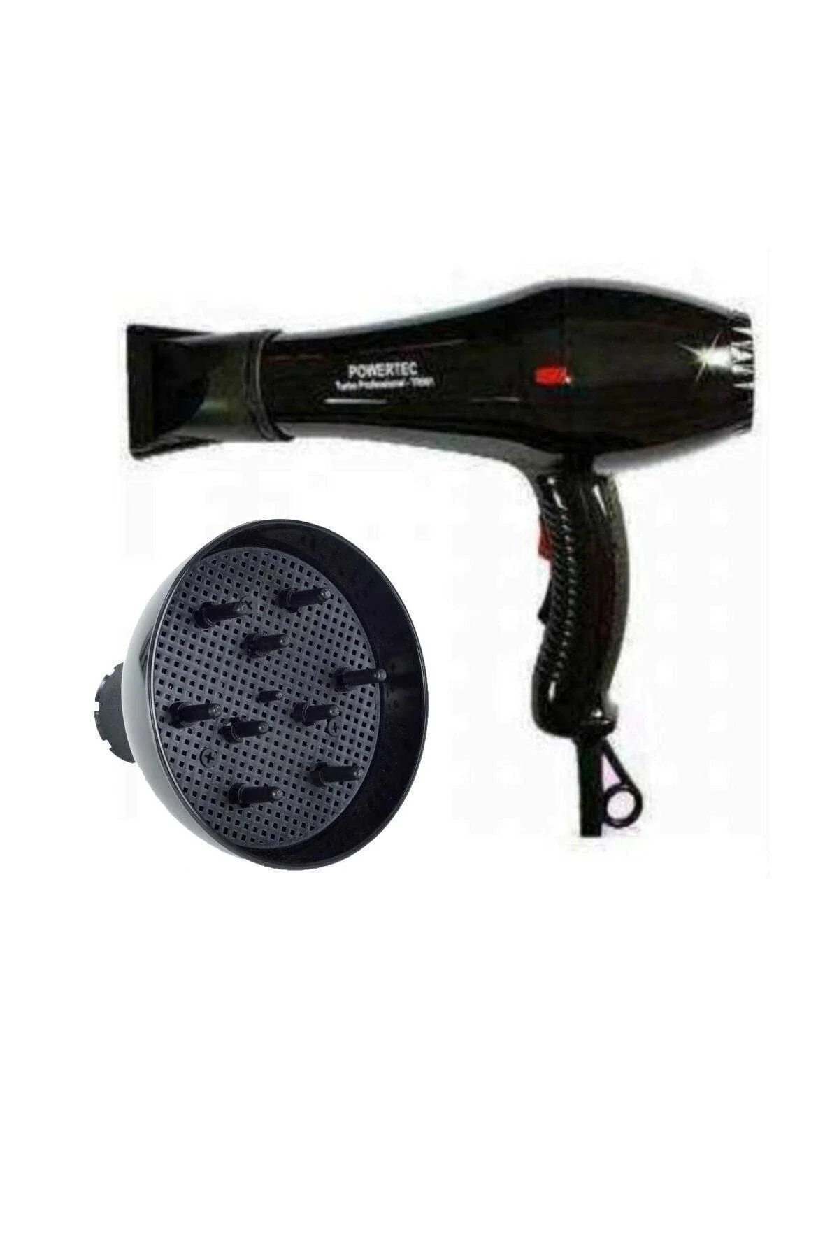 Powertec TR-901 Turbo Professional Hair Dryer + Vigo + Constricting BaşlıkPowertec TR-901 2500W professional hot and cold